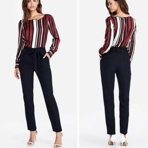 Express high waisted and belted paper bag pants new with tags size 6